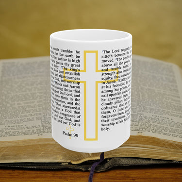 Psalm 99 Full Text - 15oz Coffee Mug